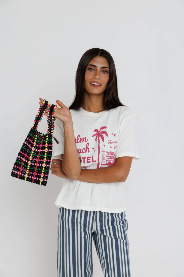 Sunny Somewhere Palm Beach Hotel Everyday Tee