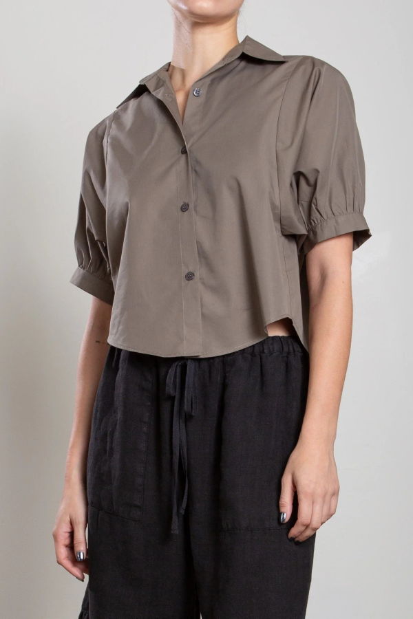 Pharaoh Claude Cotton Crop Shirt