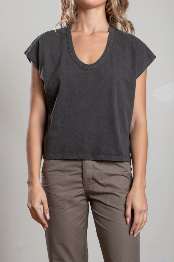 Pharaoh Lena Slouchy Supima Scoop Neck Tee