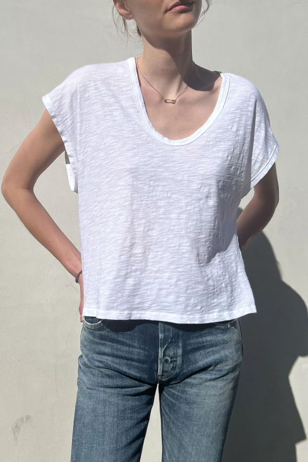 Pharaoh Lena Slouchy Supima Scoop Neck Tee