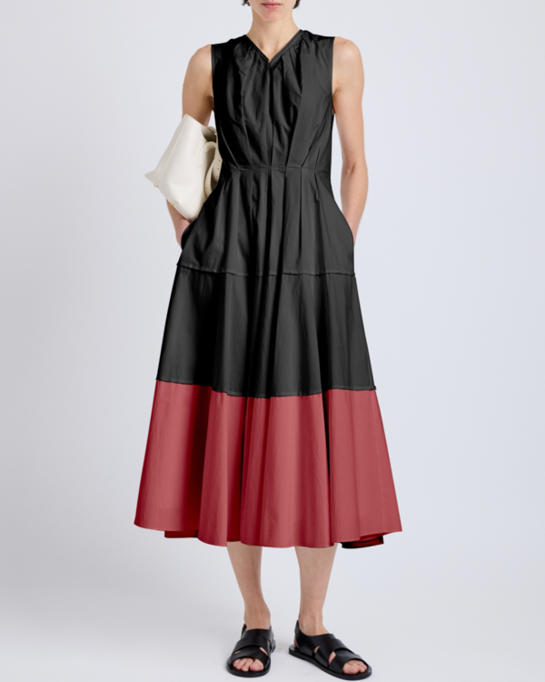 Proenza Schouler Kailey Dress - Black / Brick | Garmentory Proenza Schouler Kailey Dress - Black / Brick | Garmentory