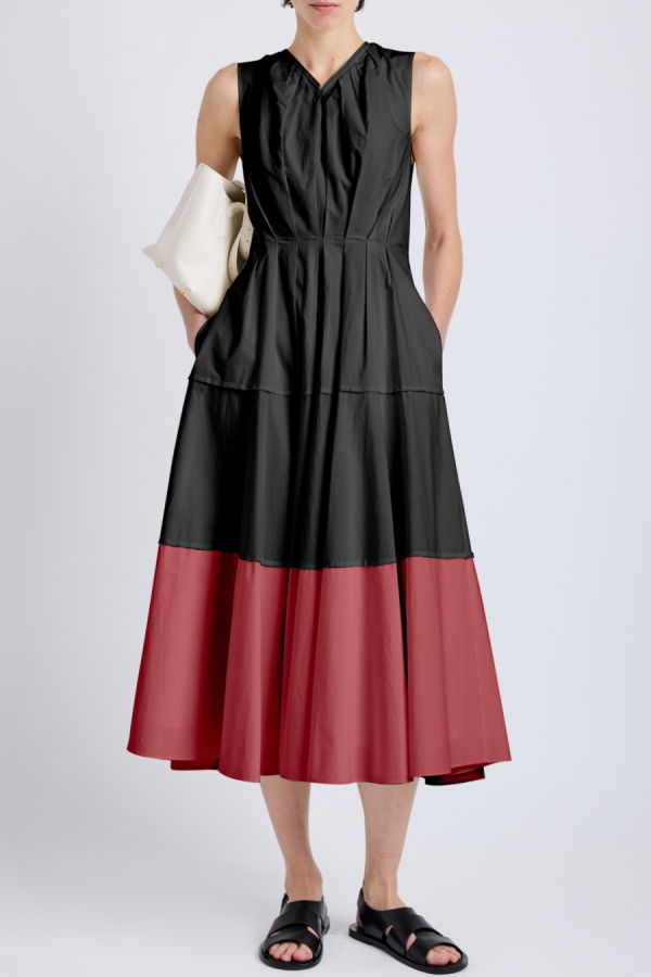Proenza Schouler Kailey Dress - Black / Brick