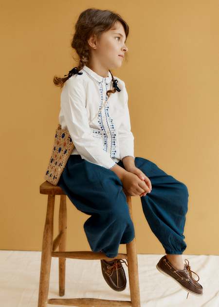 KIDS Misha & Puff A-Pant Pants - Cola Flora Tierra | Garmentory