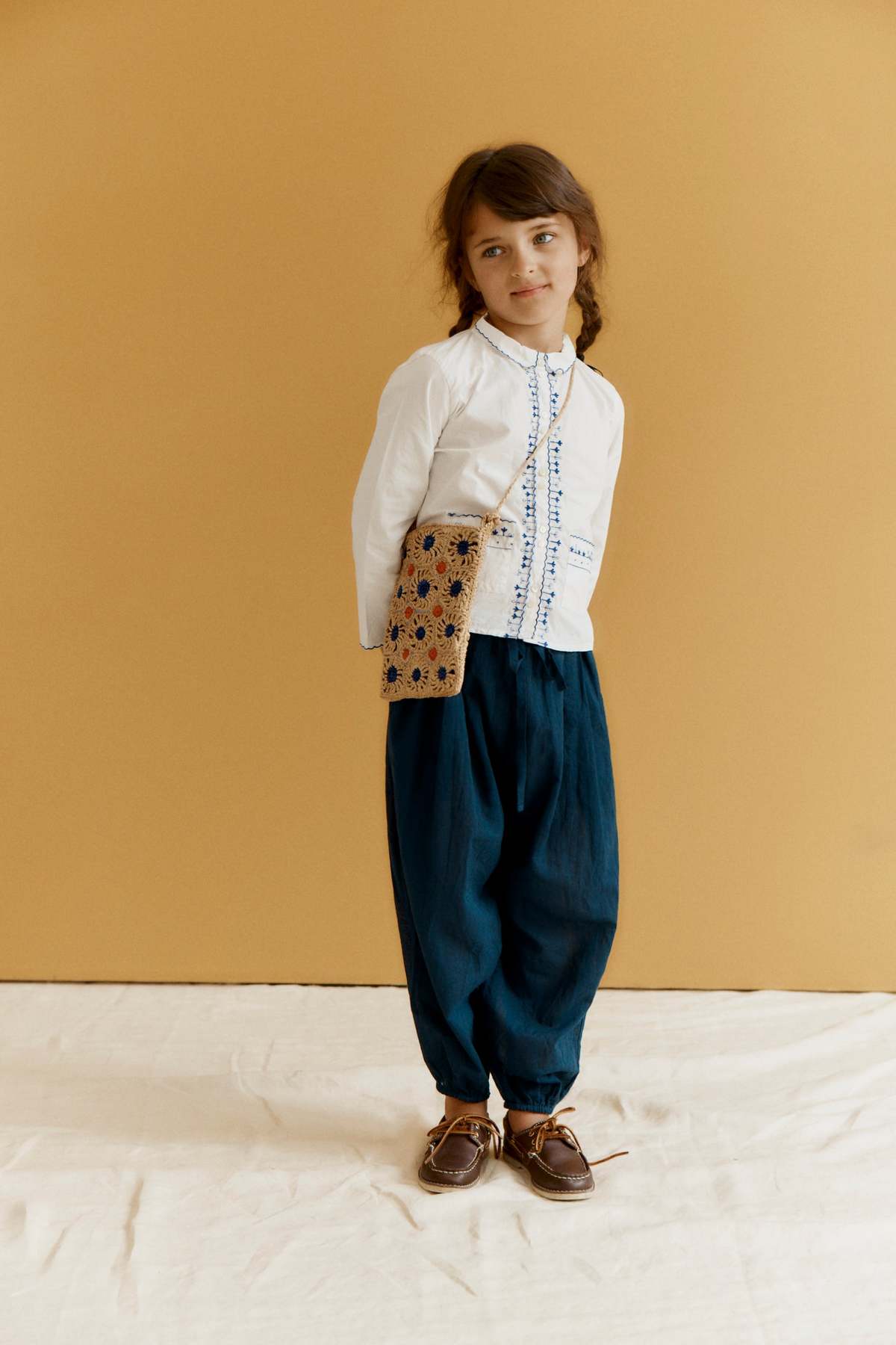 KIDS Caramel Balloon Children's Cotton Trousers - Image 3 of 5
