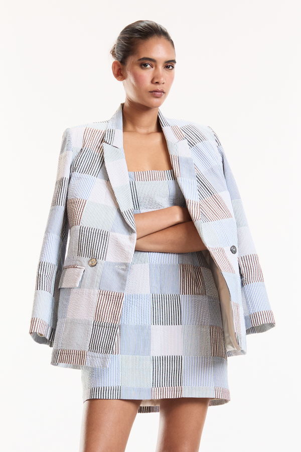 Cynthia Rowley Millie Madras Blazer