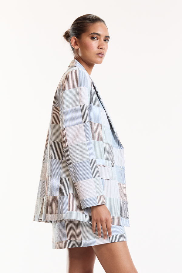 Cynthia Rowley Millie Madras Blazer