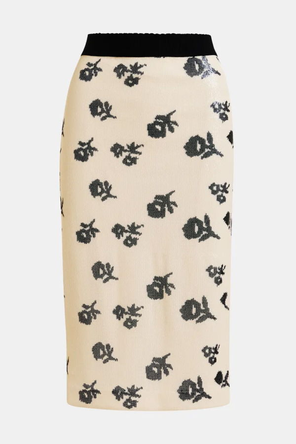 Essentiel Antwerp Jordina Sequin Skirt - White