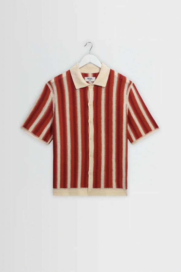 Wax London Porto Knitted Crochet Shirt