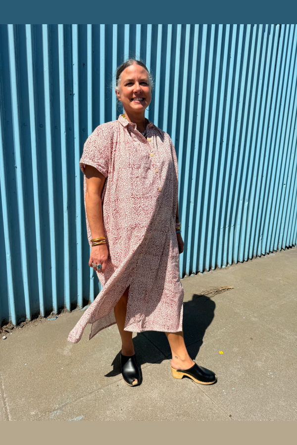 Happy French Gang Elise Madder Vibe Dress - White Natural