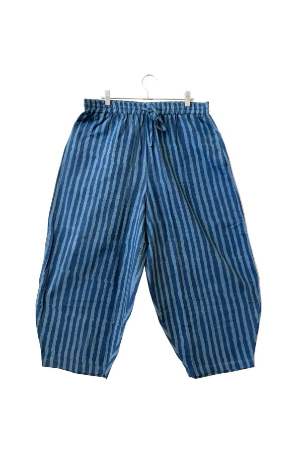 Happy French Gang Marius Pants - Indigo Dark Stripes