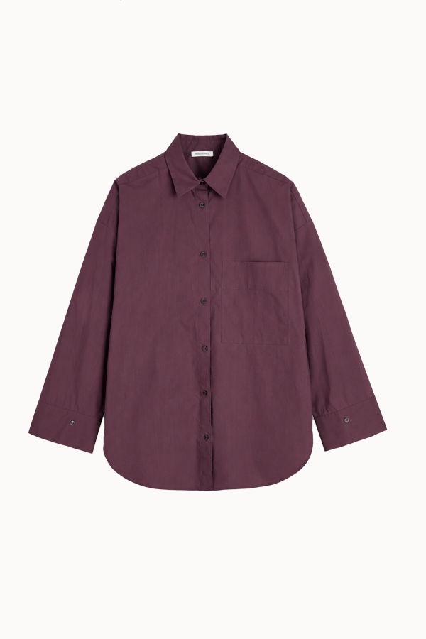 By Malene Birger Derris Shirt - Abergine