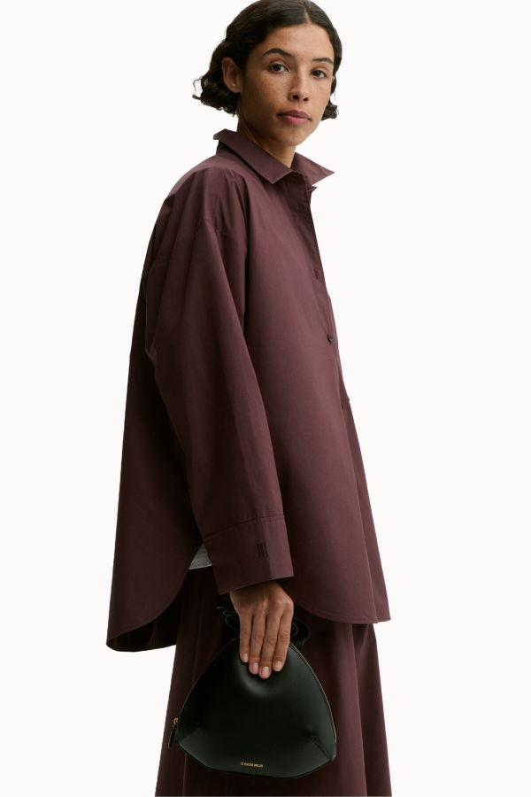 By Malene Birger Derris Shirt - Abergine