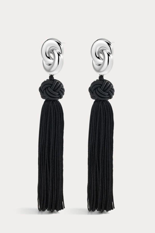 Luv AJ Solstice Knot Tassel Earrings