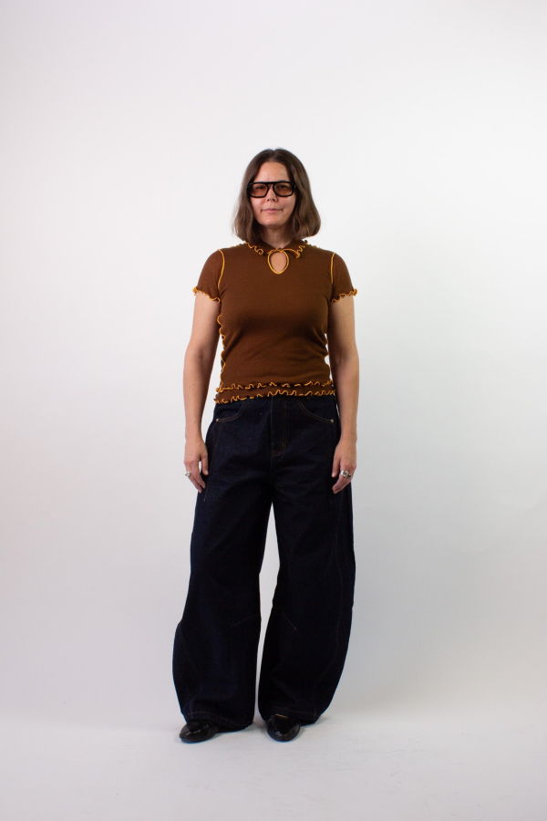 Eliza Faulkner Percy Microknit Top