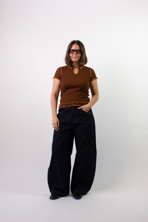 Eliza Faulkner Percy Microknit Top