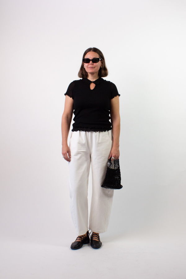 Eliza Faulkner Percy Microknit Top