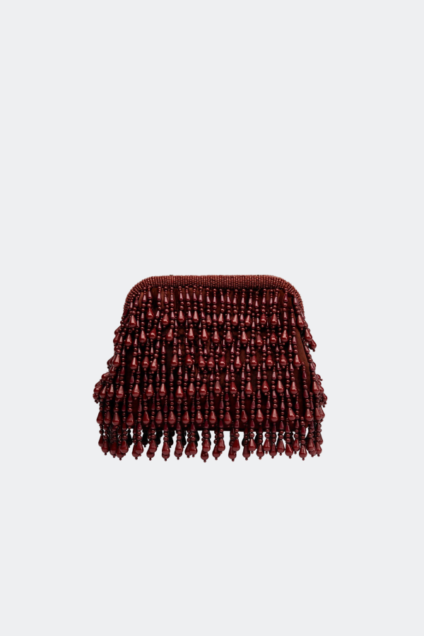 Simon Miller Beaded Drop Clutch - Chocolate