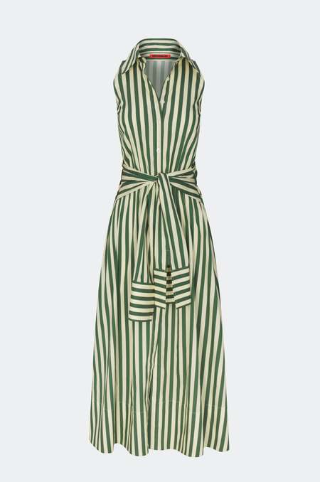 axon dress in gummy green multi by simon miller SIMON MILLER Axon Dress