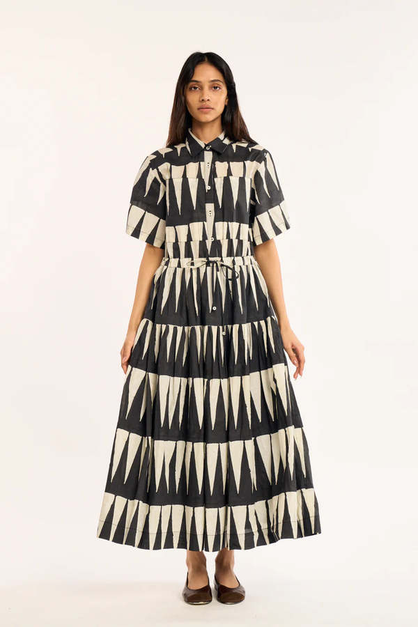 RUJUTA SHETH Orca Dress in Delta Print