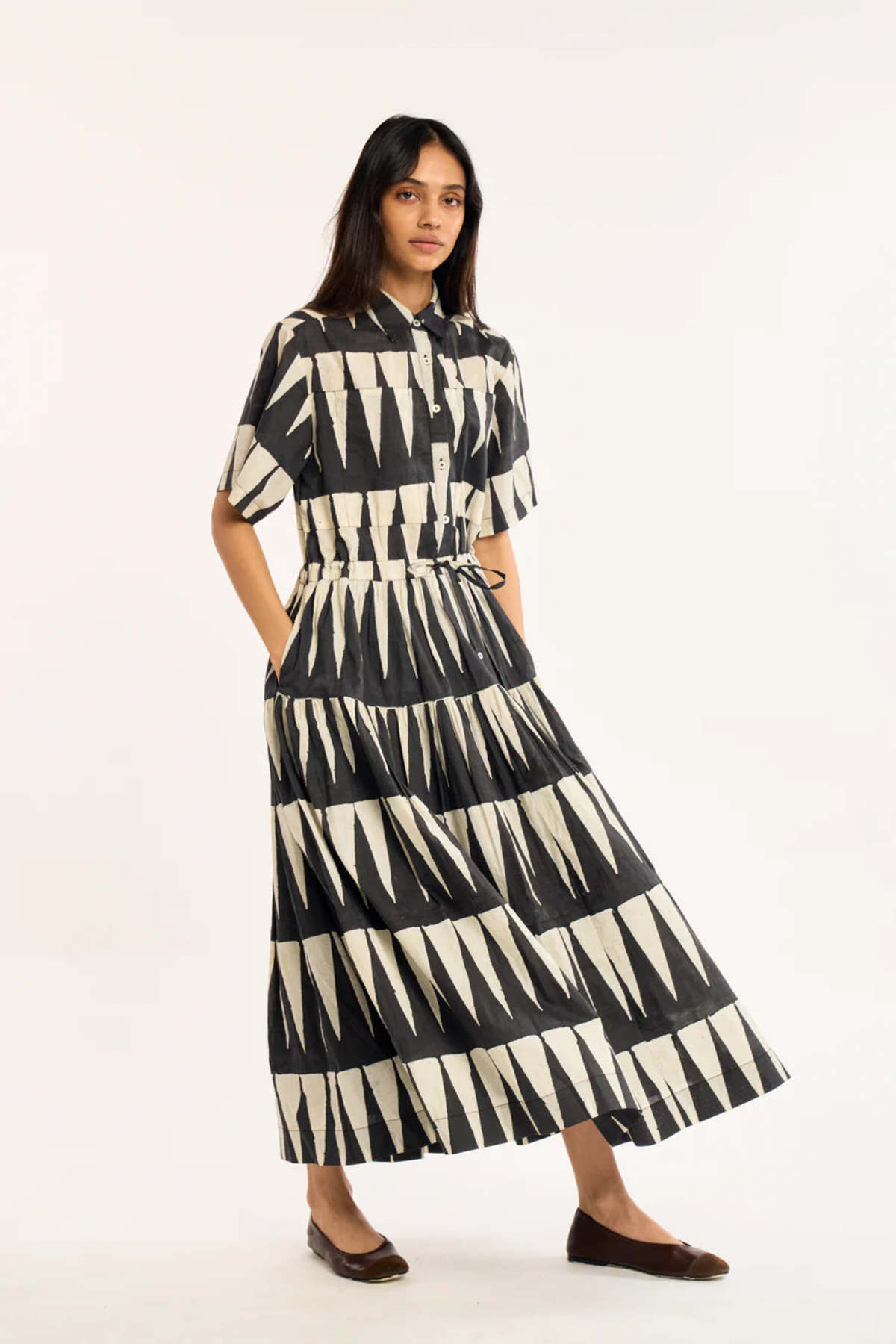 RUJUTA SHETH Orca Dress in Delta Print - Image 2 of 7