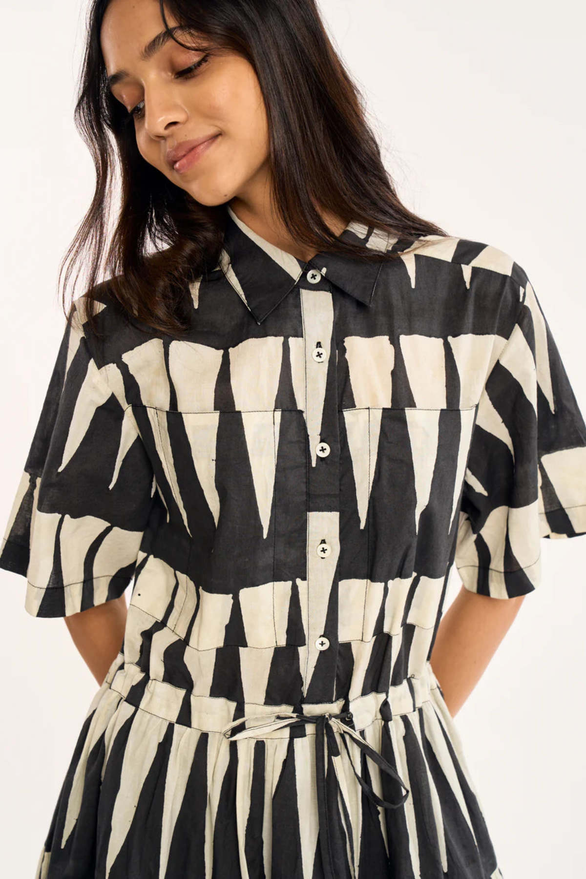 RUJUTA SHETH Orca Dress in Delta Print - Image 4 of 7