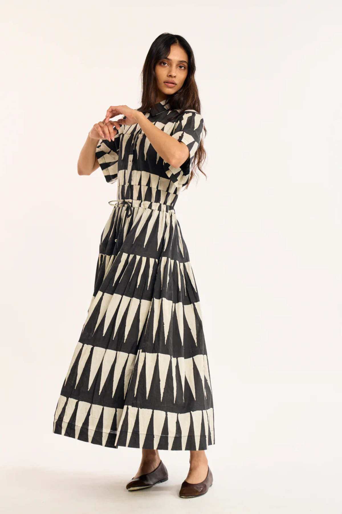 RUJUTA SHETH Orca Dress in Delta Print - Image 6 of 7