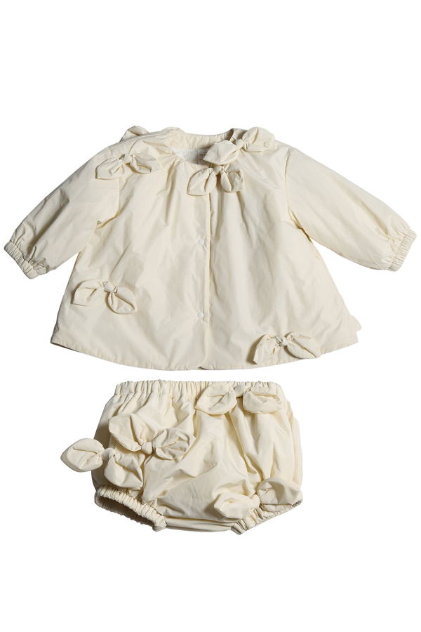 KIDS Tia Cibani Baby Estrella Bow Topper Jacket - Cream