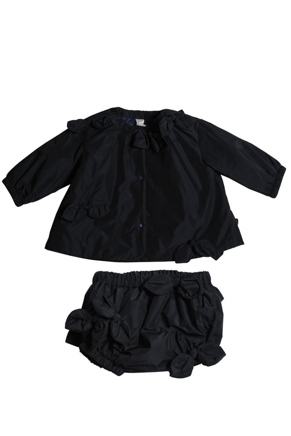 KIDS Tia Cibani Baby Estrella Bow Topper Jacket - Navy Blue