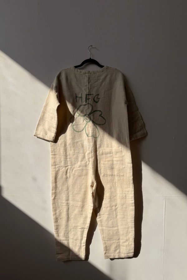 Happy French Gang #127 Hand-Painted Textured Jumpsuit