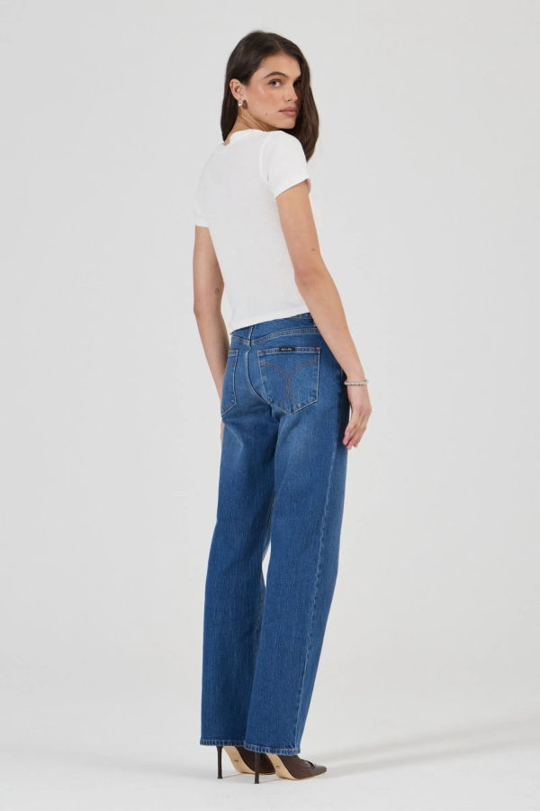 Rollas Meg Straight Reign Jeans - Denim
