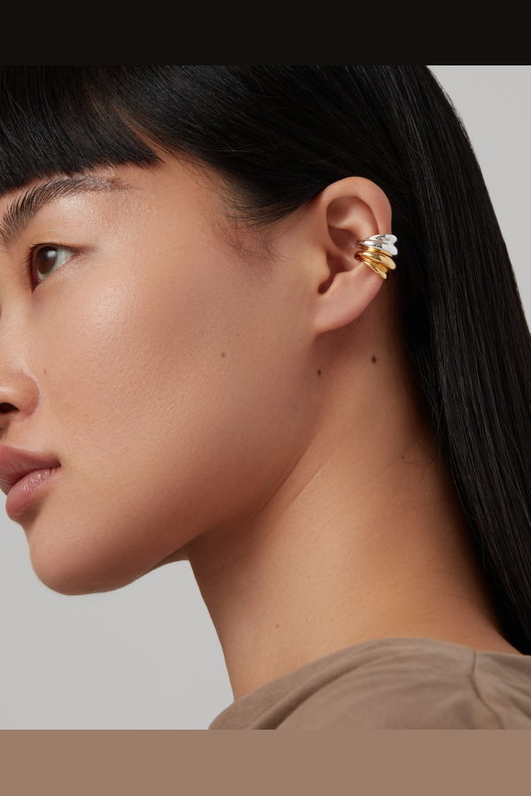 Jenny Bird Leona Ear Cuff Set - Two-Tone