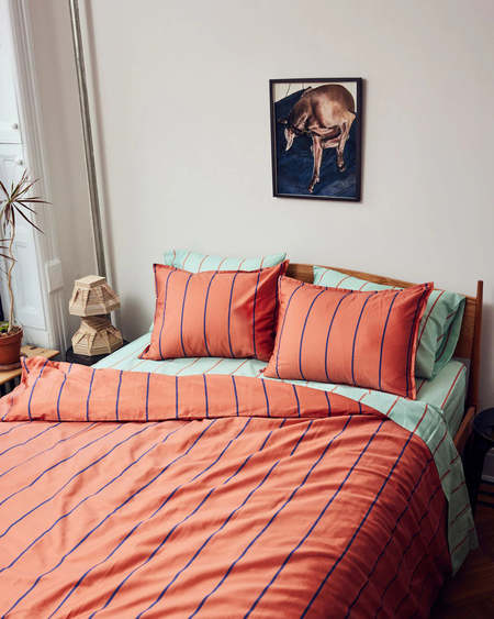 by Parra Earth Mother Duvet Cover - Dusty Blue | Garmentory
