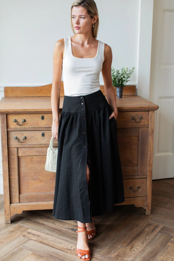 Emerson Fry Elina Seersucker Skirt
