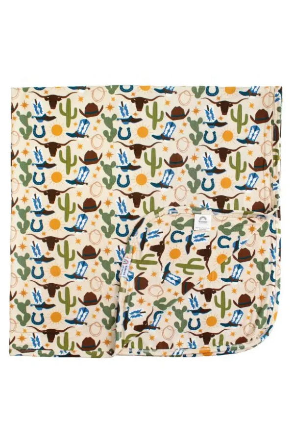 KIDS Emerson and Friends Howdy Luxury Bamboo Blanket