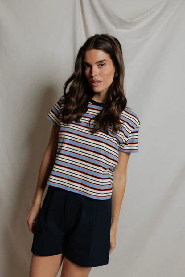 Perfect White Tee Dawn Ringer Crew Tee