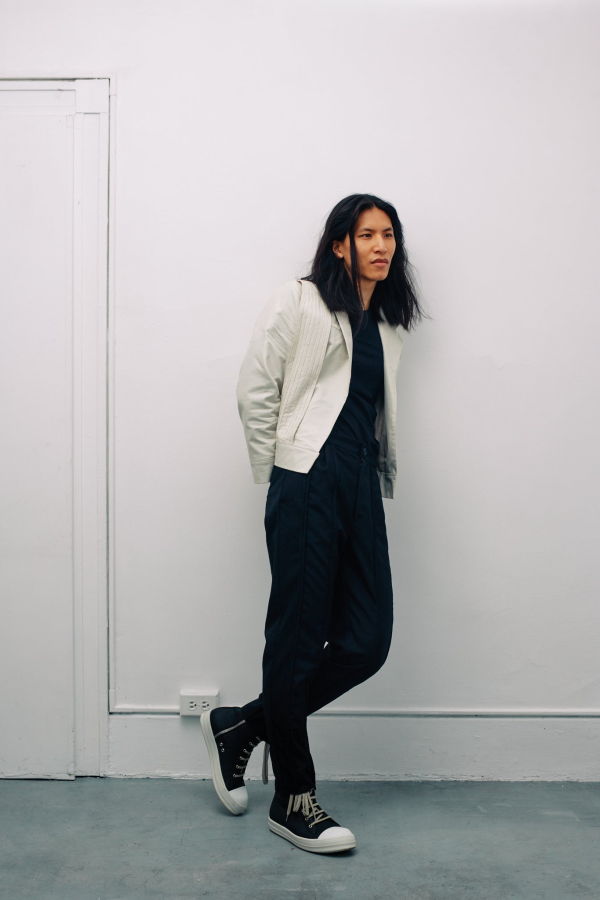 Shivajothi Asymmetrical Moto Jacket - Ivory