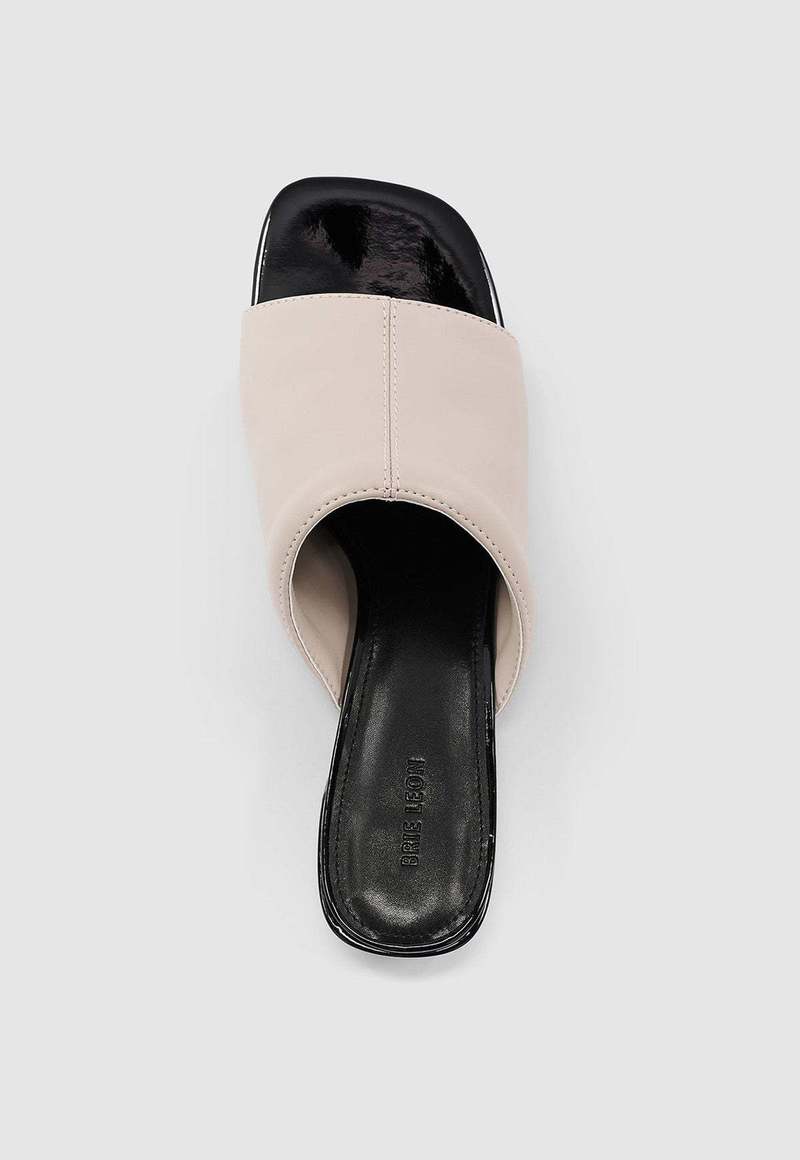 BRIE LEON Camille Mules - Cashew Croc