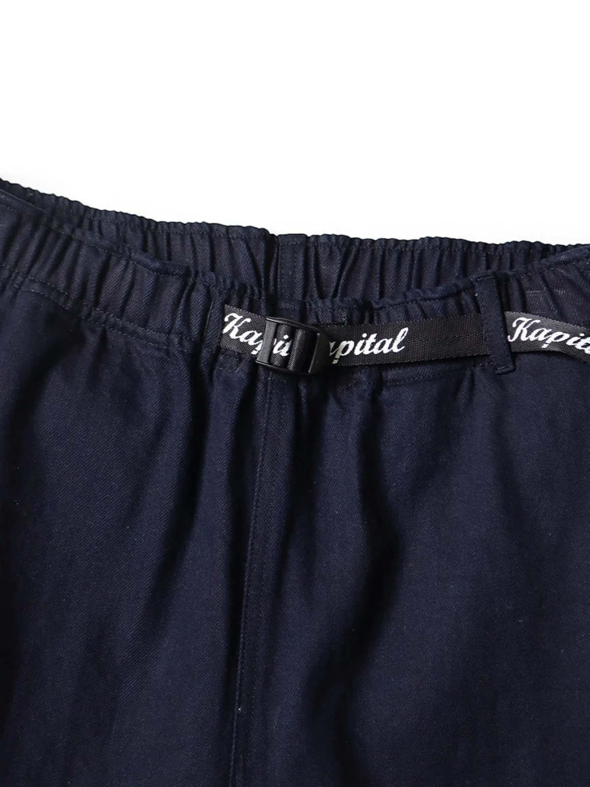 Kapital 10oz Denim Easy Short Pants (Furoshiki Embroidery) - Image 4 of 9