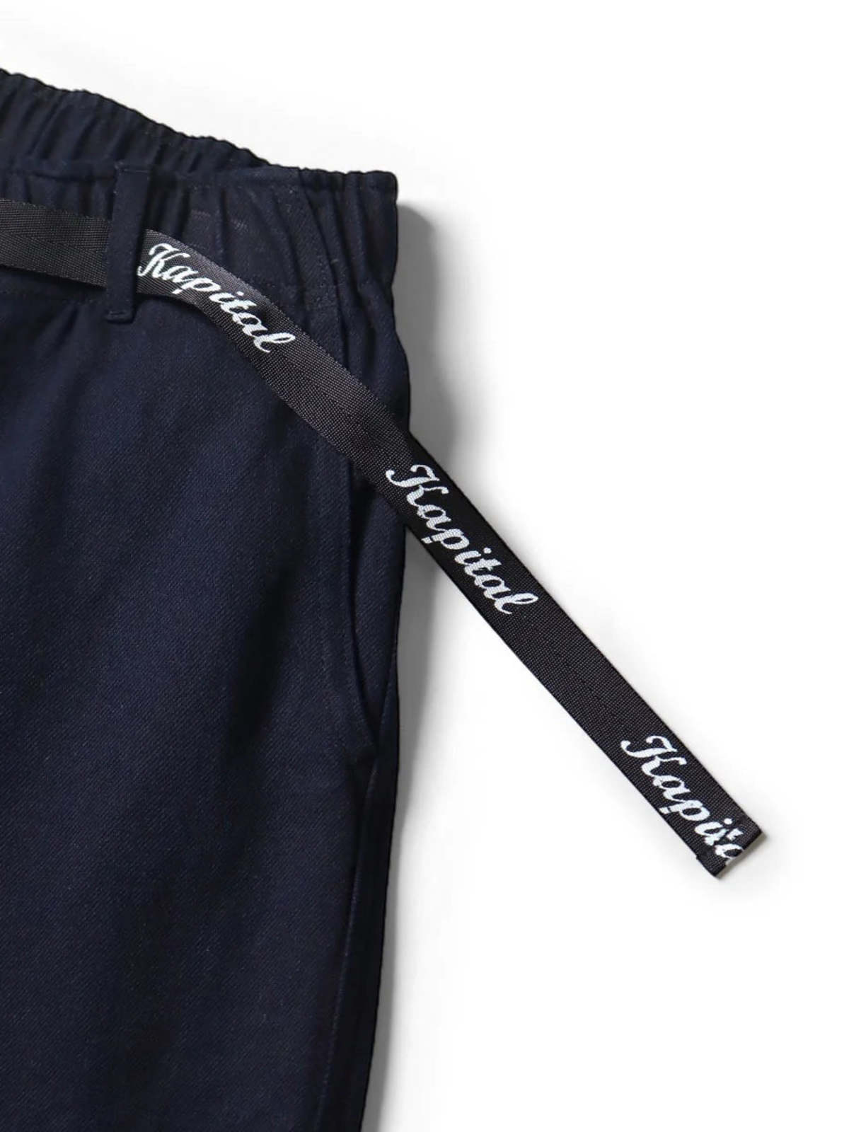 Kapital 10oz Denim Easy Short Pants (Furoshiki Embroidery) - Image 5 of 9