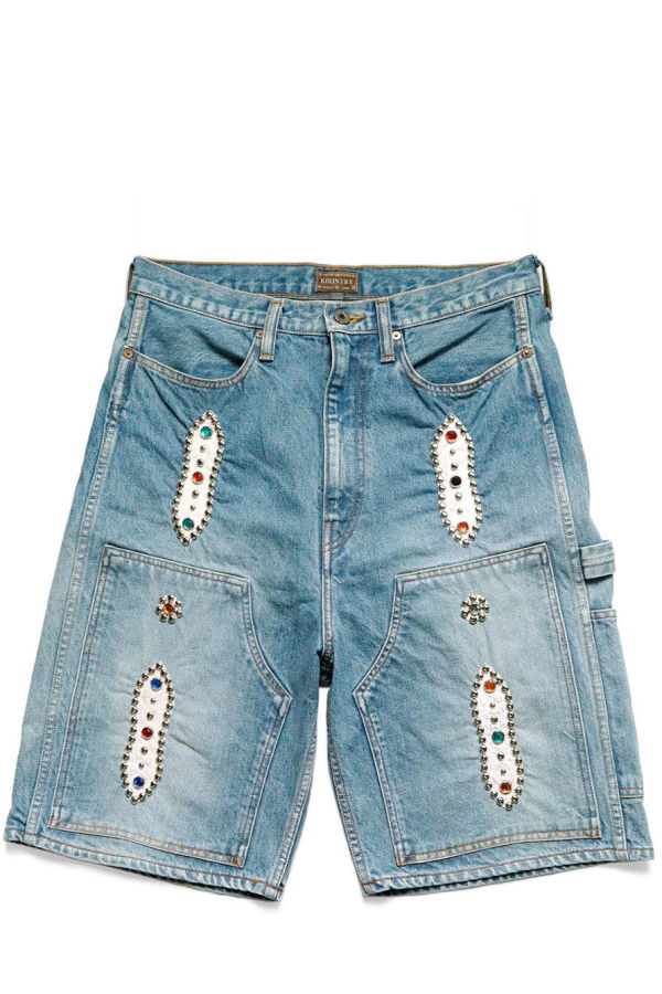 Kapital 14oz Denim Shorts (Studs Remake)