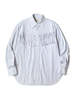 Kapital Cotton Stripe Fringed Husky Western Shirt - Big Border - Thumbnail 1
