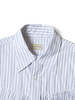 Kapital Cotton Stripe Fringed Husky Western Shirt - Big Border - Thumbnail 3