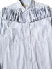 Kapital Cotton Stripe Fringed Husky Western Shirt - Big Border - Thumbnail 4