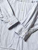 Kapital Cotton Stripe Fringed Husky Western Shirt - Big Border - Thumbnail 5