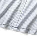 Kapital Cotton Stripe Fringed Husky Western Shirt - Big Border - Thumbnail 6