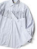 Kapital Cotton Stripe Fringed Husky Western Shirt - Big Border - Thumbnail 7
