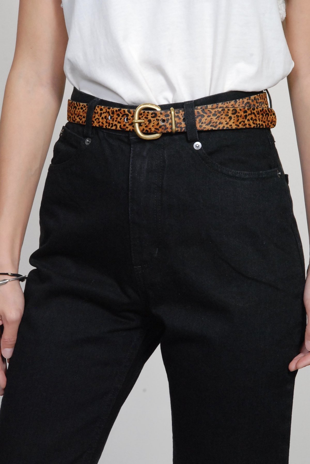 Rachel Comey Thin Estate Belt - Leopard | Garmentory display picture 1