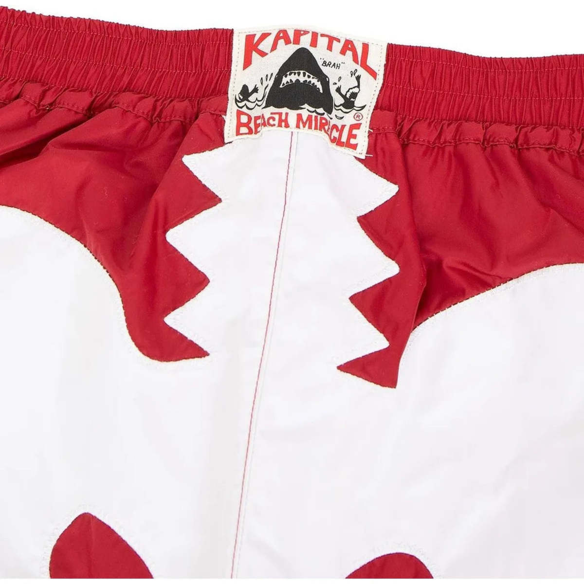 Kapital Nylon Bone Swimsuit - Red - Image 2 of 4