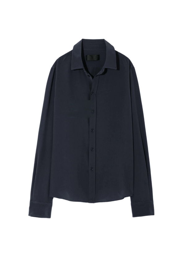 Nili Lotan Gaia Slim Shirt - Midnight
