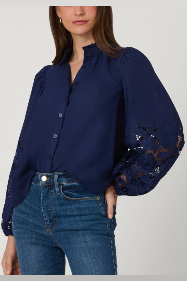 Shoshanna Ingrid Top - Navy